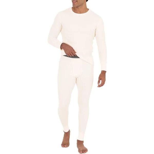 Fruit of The Loom Men's Recycled Waffle Thermal Underwear Set (Top and Bottom)