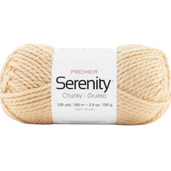 Premier Yarns Serenity Chunky Yarn - Solid - almond 100g