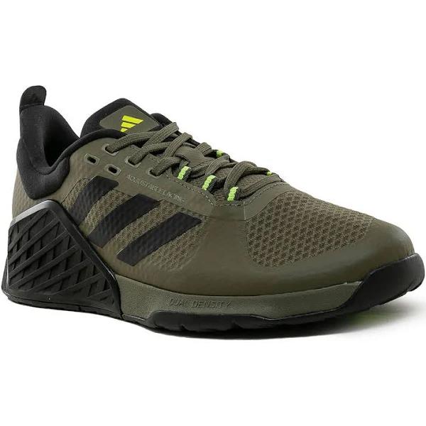 Adidas Dropset 2 Trainer Olive Strata / Black / Lucid Lemon M 11.5 / W 12.5 - Unisex Training Trainers