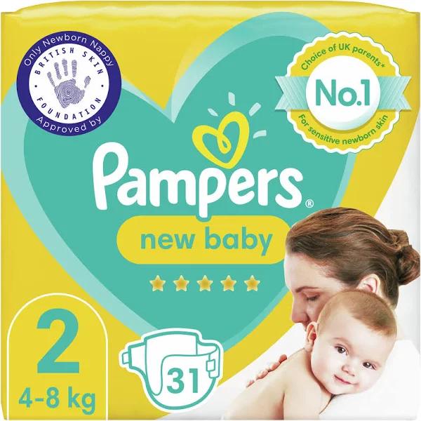 Pampers New Baby Size 2 31 Nappies