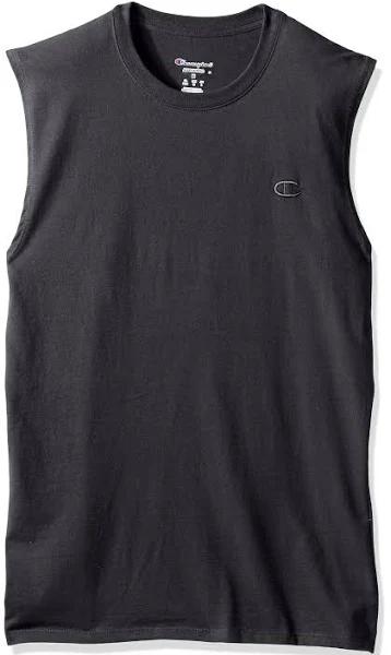 Champion t0222 Men's Classic Jersey Muscle Tee - Granite Heather, XL