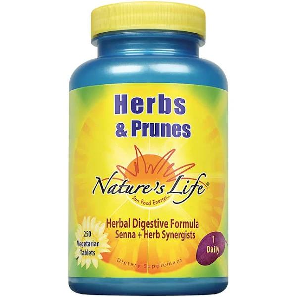 Nature's Life Herbs and Prunes 250 Tabs