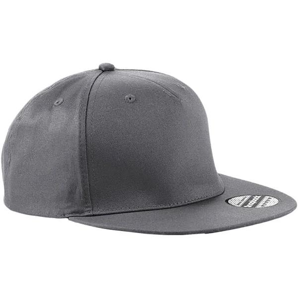 Beechfield Rapper Snapback Cap Dark Graphite One Size