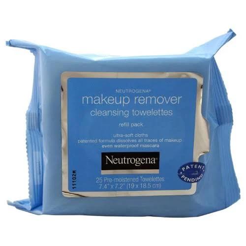 Neutrogena Makeup Remover Cleansing Towelettes, Fragrance Free, 25 ct (Pack of 6)