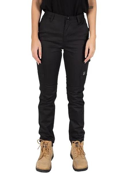 Unit Ladies Pants Cargo Staple 14 Black