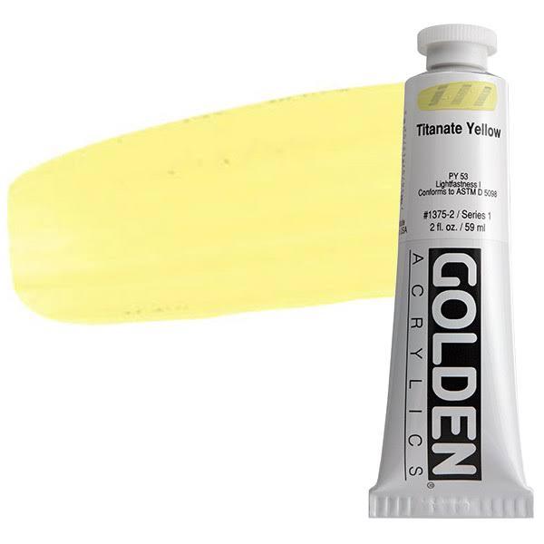 Golden Heavy Body Acrylic 59ml Titanate Yellow