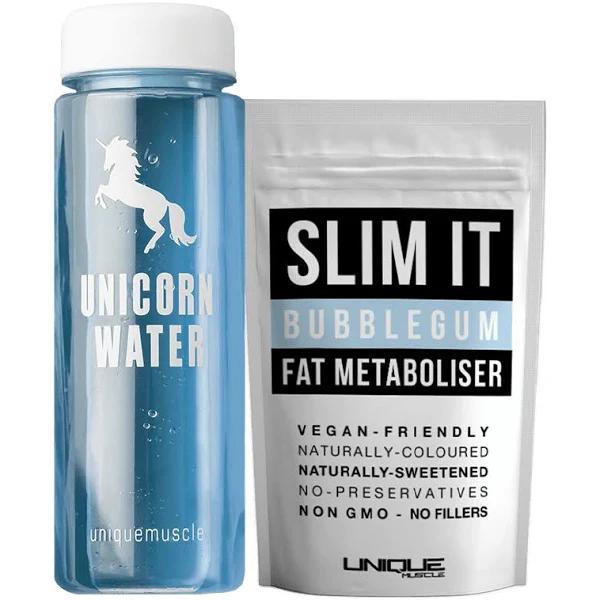 Unicorn Water Pack, Bubblegum Flavour Weigh Loss Drink - Unique Muscle