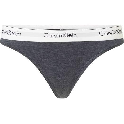 Calvin Klein Modern Cotton Holiday Thong Hemisphere Blue Heather