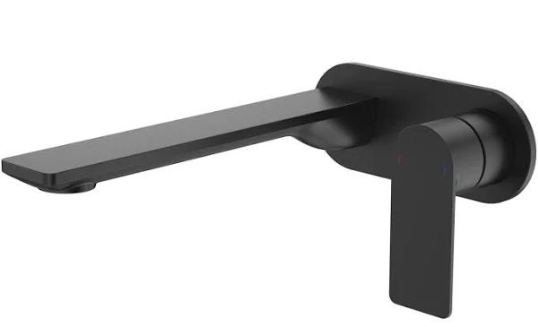 Caroma Urbane II 220mm Wall Basin/Bath Mixer Round Matte Black