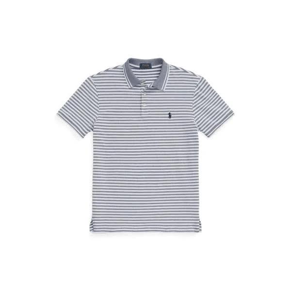 Polo Ralph Lauren Custom Slim Fit Stretch Mesh Polo Shirt Newport Navy/White XS