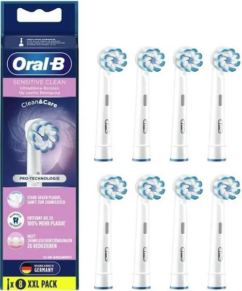 Oral B Sensitive Clean Replacement Heads 8 Pieces