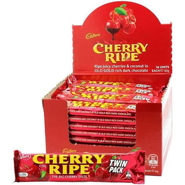 Cadbury Cherry Ripe Twin 80g x 36