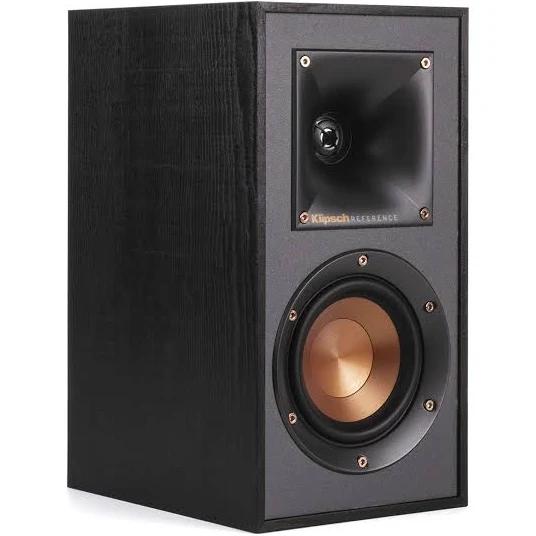 Klipsch R-41M Powerful Detailed Bookshelf Home Speaker Set of 2 Black (Renewed)