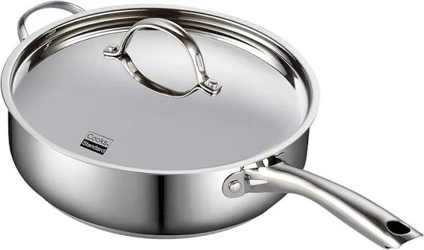 Cooks Standard Classic Stainless Steel Deep Lid 5 Quart/11-Inch Saute