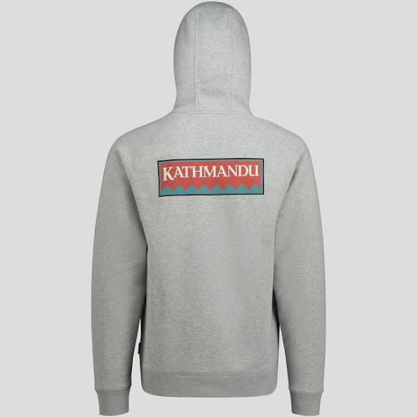 Kathmandu Heritage Logo Men's Slouchy Hoodie | Light Grey - XS