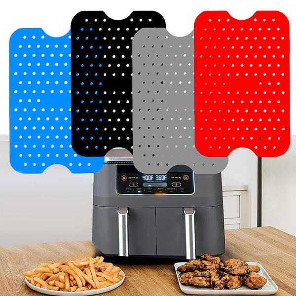 2x Air Fryer Liners For Ninja-foodi Dual Air Fryer Reusable