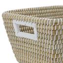 Kmart Rectangle Coil Basket in Natural and White