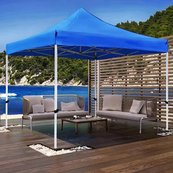 Varossa Automatic 3M x 3M Pop Up Outdoor Gazebo Tent Marquee (Blue)