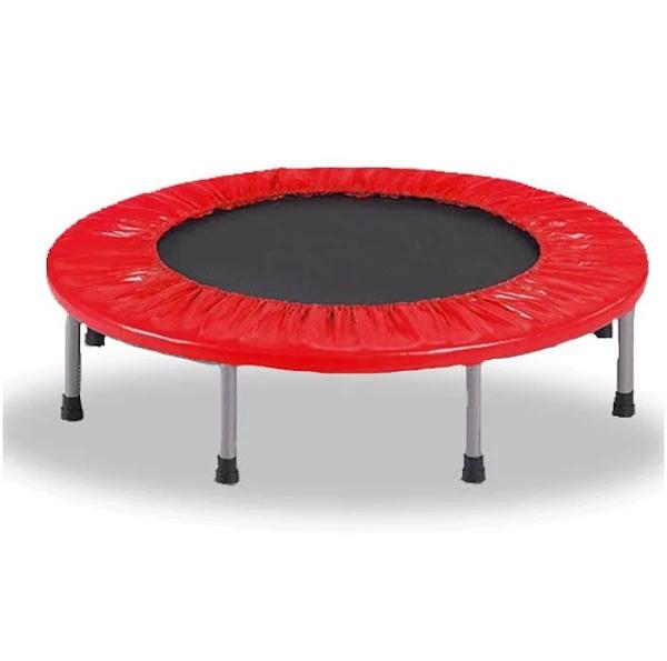 Mini Trampoline Jogger Rebounder Home Gym Workout Fitness - Red 38inch