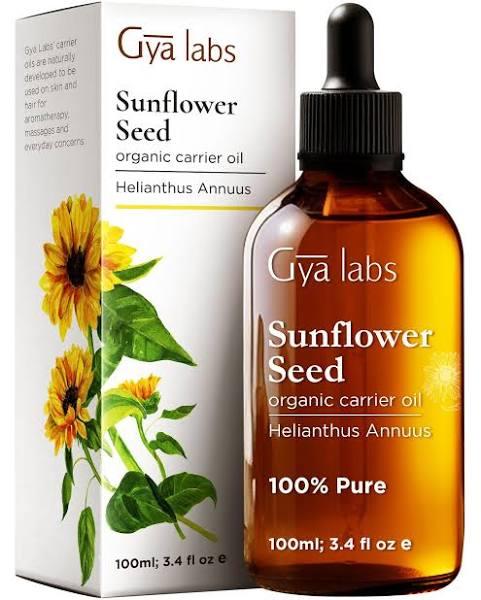 Gya Labs Organic Sunflower Oil For Skin - Sunflower Oil For Hair - Pure Cold Pressed Sunflower Seed Oil Unrefined For Face, Scalp, Nourishing &