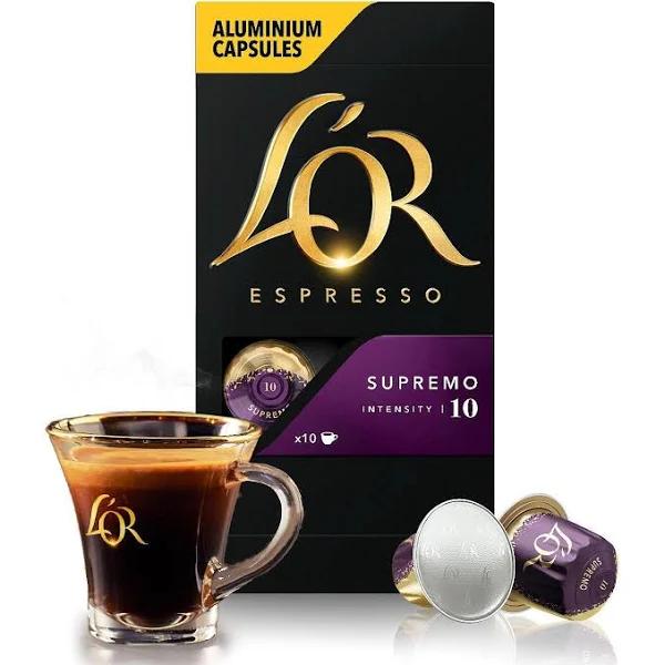 L'Or Espresso Coffee Capsules Supremo 10 Pack