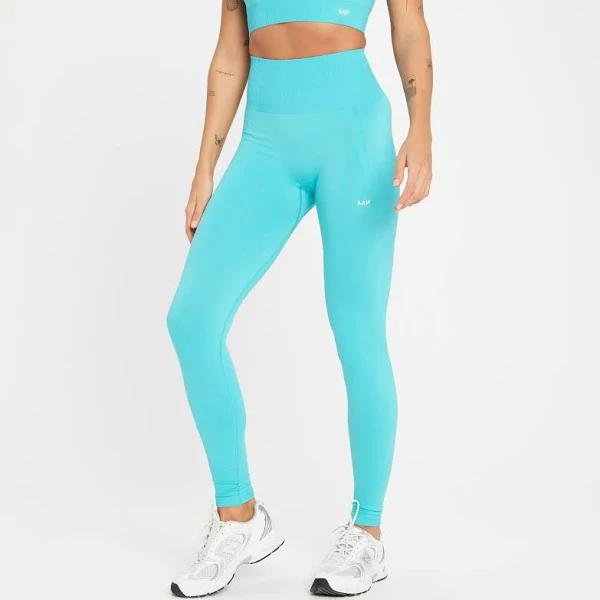 MP Women's Tempo Tonal Seamless Leggings - Bright Turquoise - L