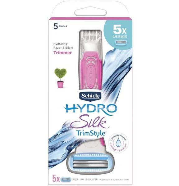 Schick Hydro Silk TrimStyle Kit + 5 Refills