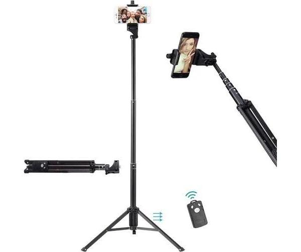 Selfie Stick Tripod Extendable Stand Wireless Remote Shutter For iPhone and Android