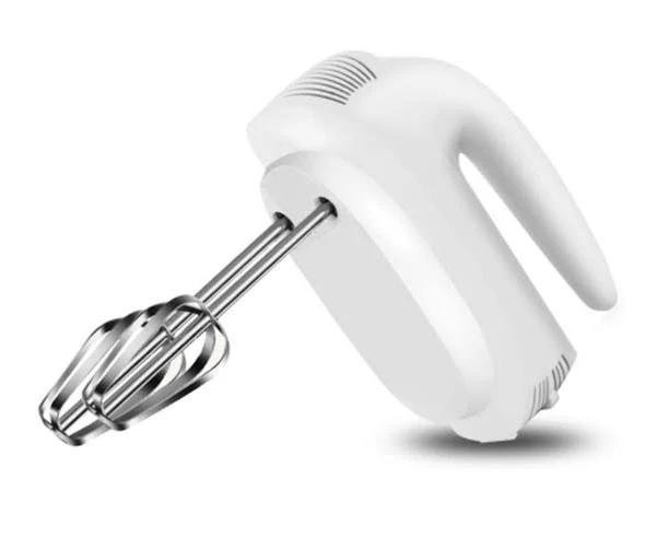 Speed Hand Mixer Electric Kitchen Handheld Mixers, Beaters and Whisk For Baking Cake Egg Cream Food Beater-WHITE