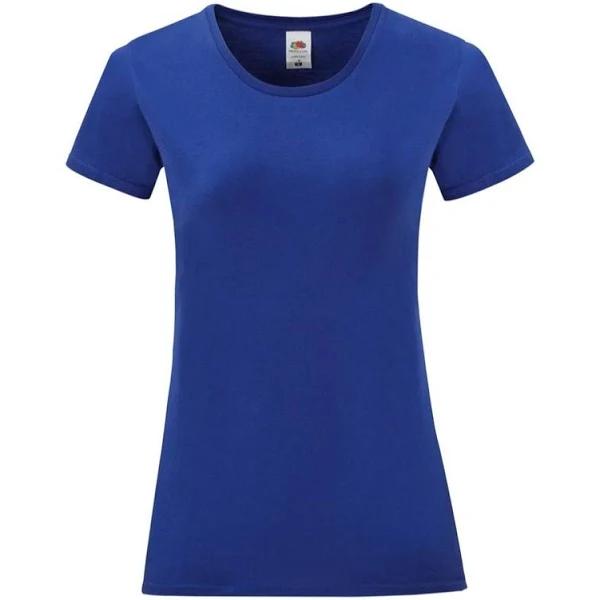 Fruit of The Loom Womens/Ladies Iconic T-Shirt Cobalt Blue L