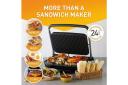 Cafe Style 6-Slice Sandwich Press With AnyHeight Control And Non-stick Coating