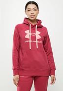 Under Armour Rival Logo Hoodie Red Women - XS