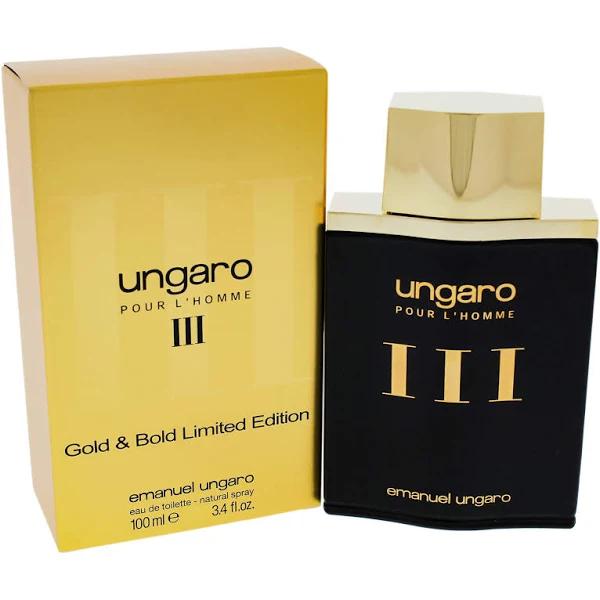 Ungaro III Eau De Toilette Spray (Gold & Bold Limited Edition) by Ungaro - 100 ml