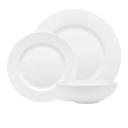 Ecology Canvas Dinner Rim 12 Piece Set | White