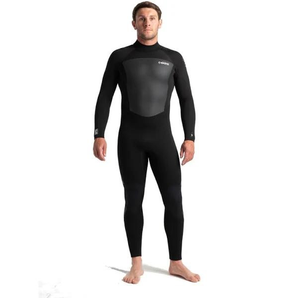 C-Skins Legend 5/4mm Back Zip Wetsuit - Black & Anthracite