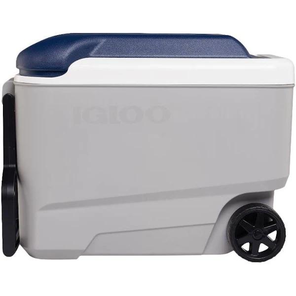 Igloo Maxcold 40 Roller Wheeled Camping Cool Box, 38L Ash Grey