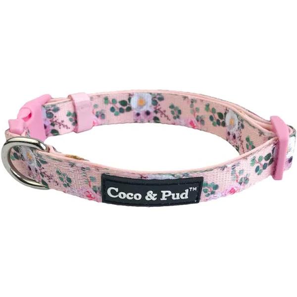 Coco & Pud Provence Rose Dog Collar S