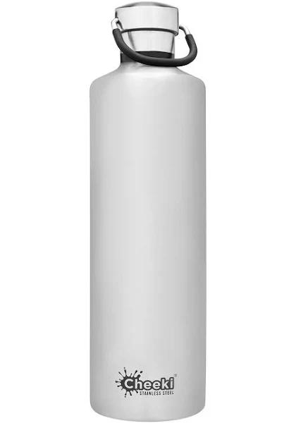 Cheeki 1 Litre Stainless Steel Insulated Bottle - Silver