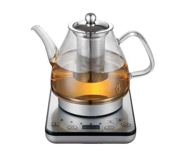 Healthy Choice 1.2L Digital Glass Kettle w/ Electric Tea Pot & Infuser 800W