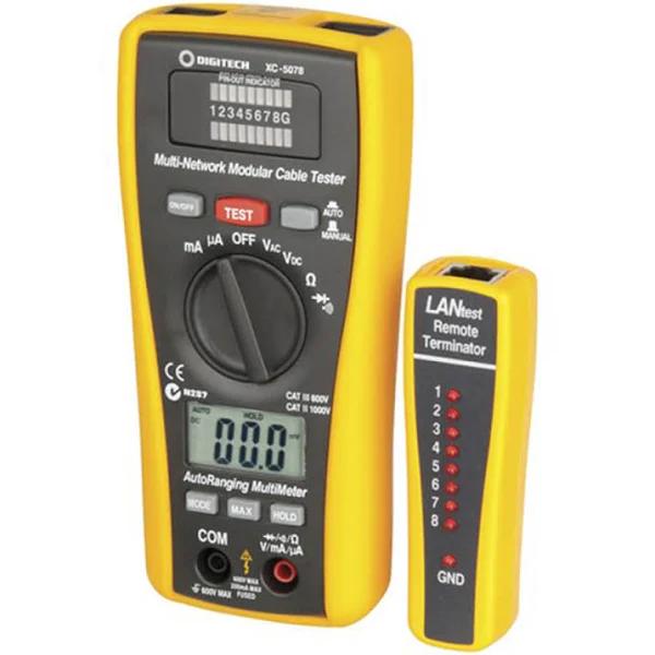 2 in 1 Network Cable Tester and Digital Multimeter