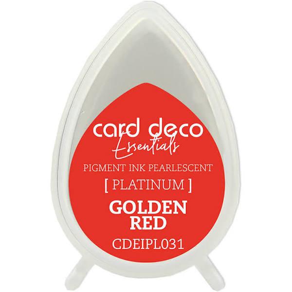 Card Deco Essentials Pigment Ink Pad, Pearlescent Golden Red