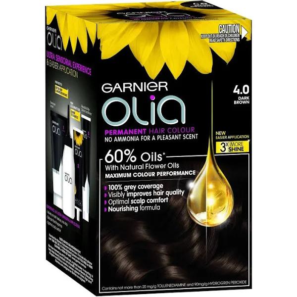 Garnier Olia Permanent Hair Colour - 4.0 Dark Brown