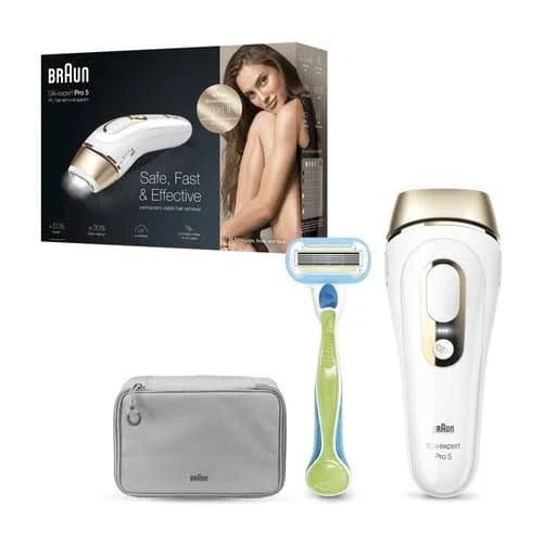 Braun Silk-expert Pro Silk·expert Pro 5 PL5014 Latest Generation Ipl, Permanent Hair Removal, White&Gold