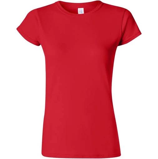 Gildan Ladies Soft Style Short Sleeve T-Shirt Red L