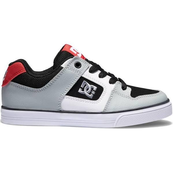 DC Pure Boys Shoes - White Black Red