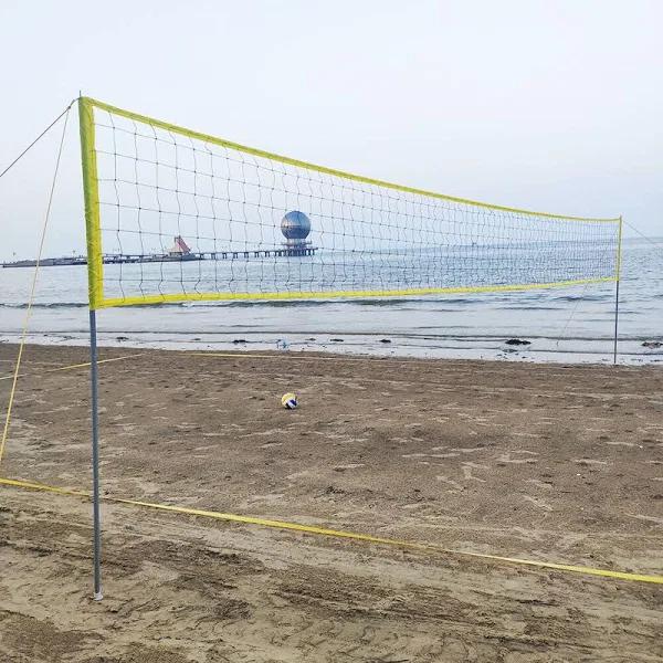 Portable Training Badminton Foldable Volleyball Net Set Outdoor Beach