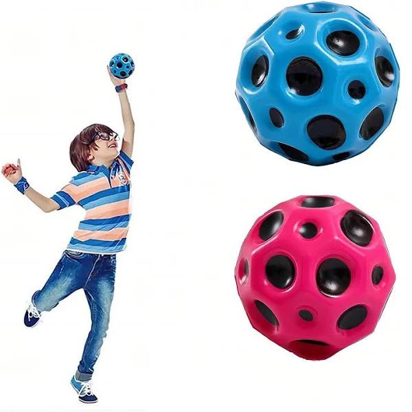 Space Balls Extreme High Bouncing Ball Meteor Space Ball,Rubber Bounce Ball Sensory Ball,Cool TikTok Pop Bouncing Training Ball for Indoor Outdoor