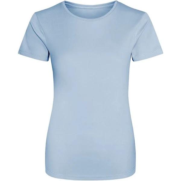 Awdis Just Cool Womens/Ladies Sports Plain T-Shirt Sky Blue XL