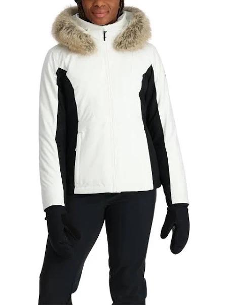 Spyder Vida Insulated Ski Jacket, White, Womens, Size 10