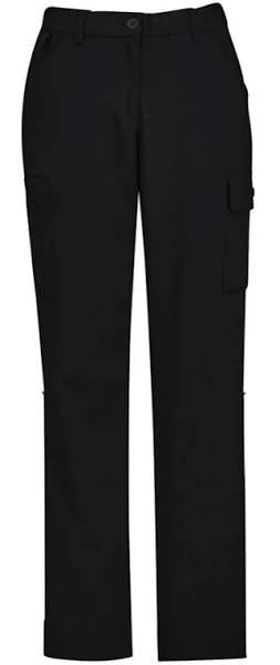 Biz Care Womens Comfort Waist Cargo Pant 14 / Black